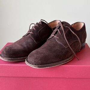 Bruno Magli Rich Brown Suede Derbys